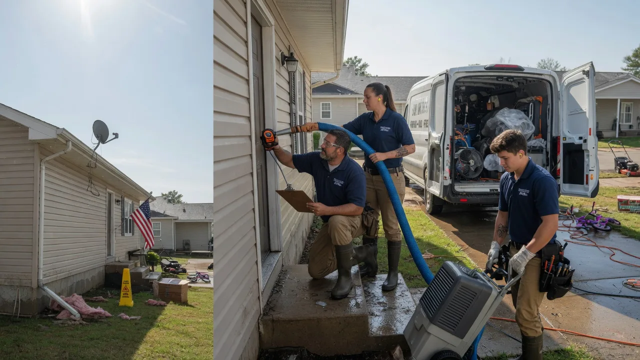Ceiling Water Damage Restoration in Rogers, NE near me